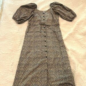 Emerson Fry Navy and Cream Floral Dress